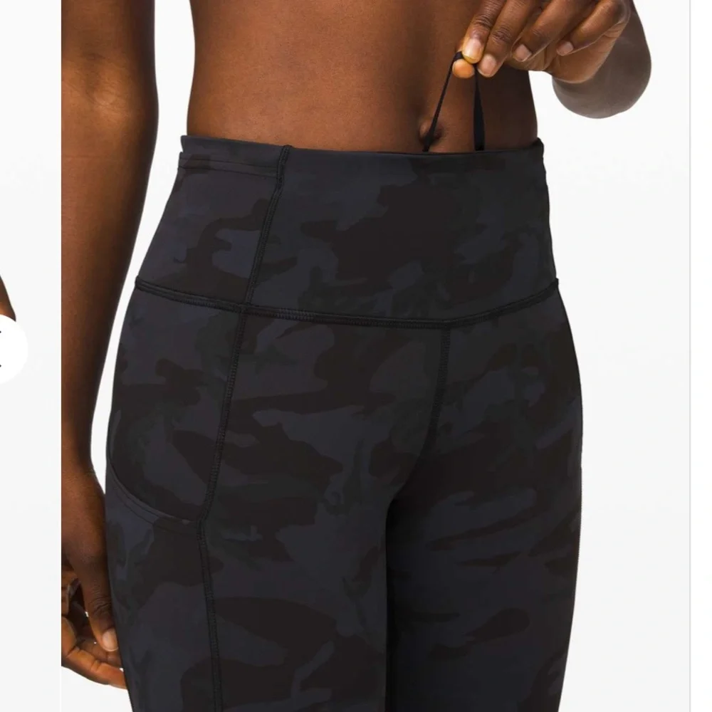Lululemon Fast & Free Crop II 19” Camo 4